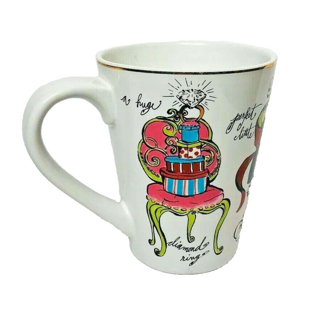 ROSANNA All I Want for Christmas is Designer Shoes Bags Diamond Rings Mug Cup